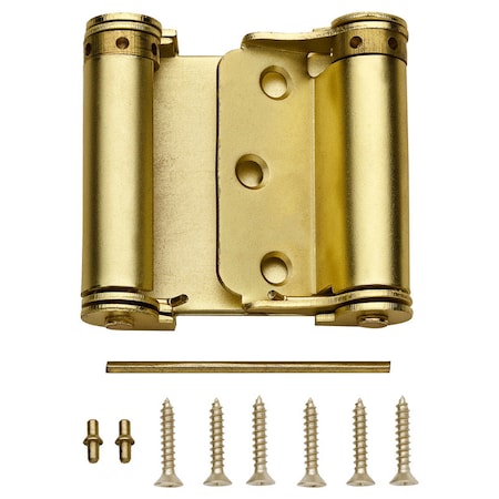 National Hardware National Hardware 3 in. L Satin Brass Double-Acting Spring Hinge 1 pk N100-049